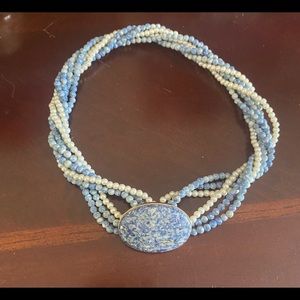 COPY - Vintage necklace multi strand with pendent connector